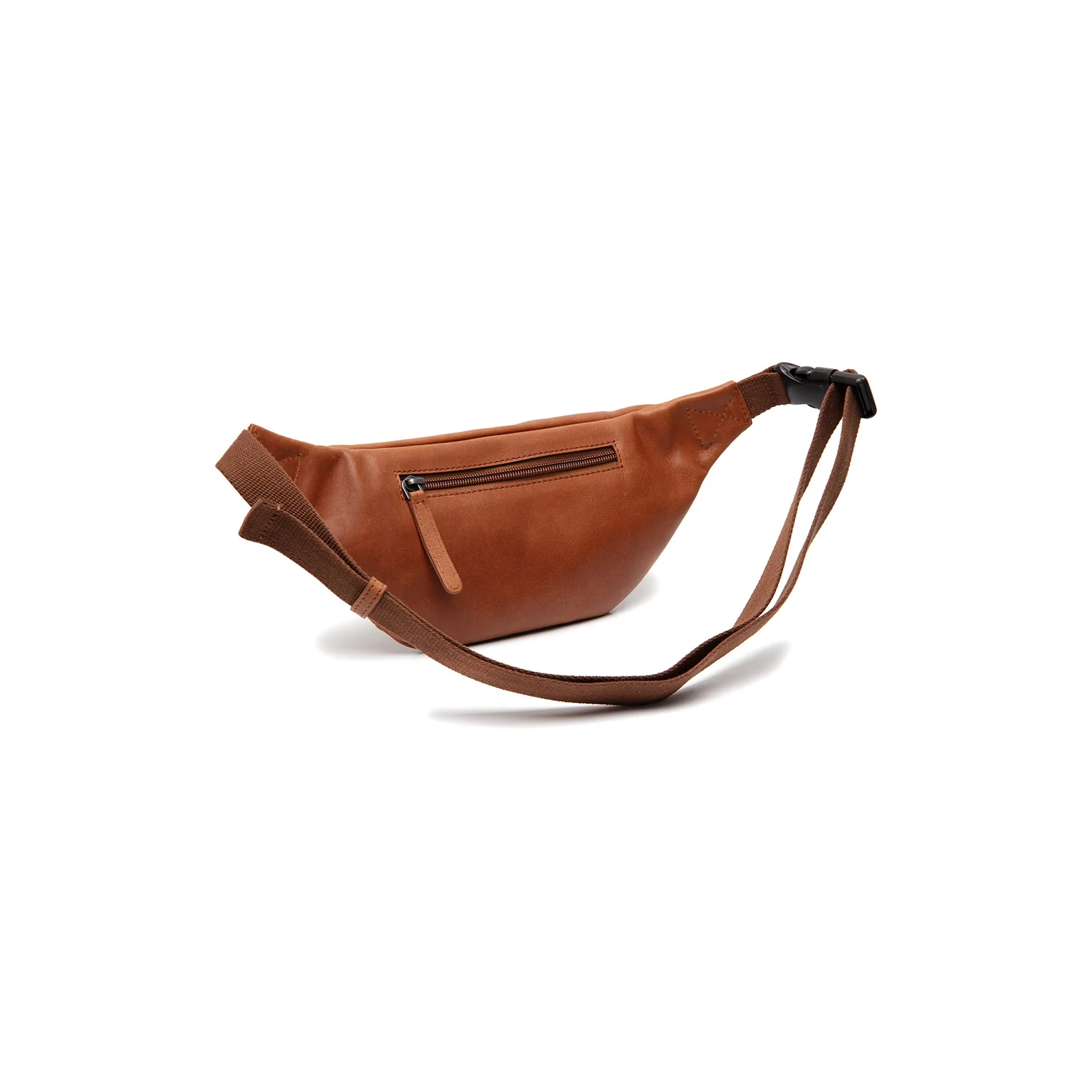 Leather Waist Pack Cognac Brana - Image 7