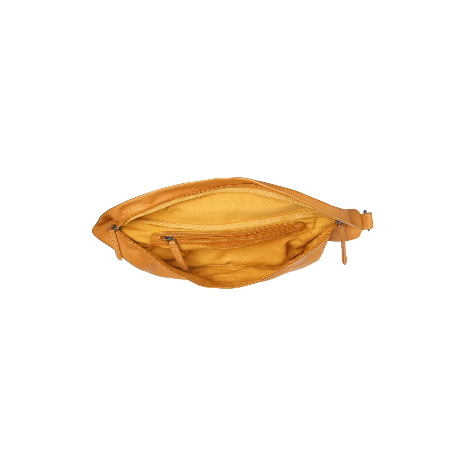 Leather Waist Pack Ocher Yellow Kruger - Image 3