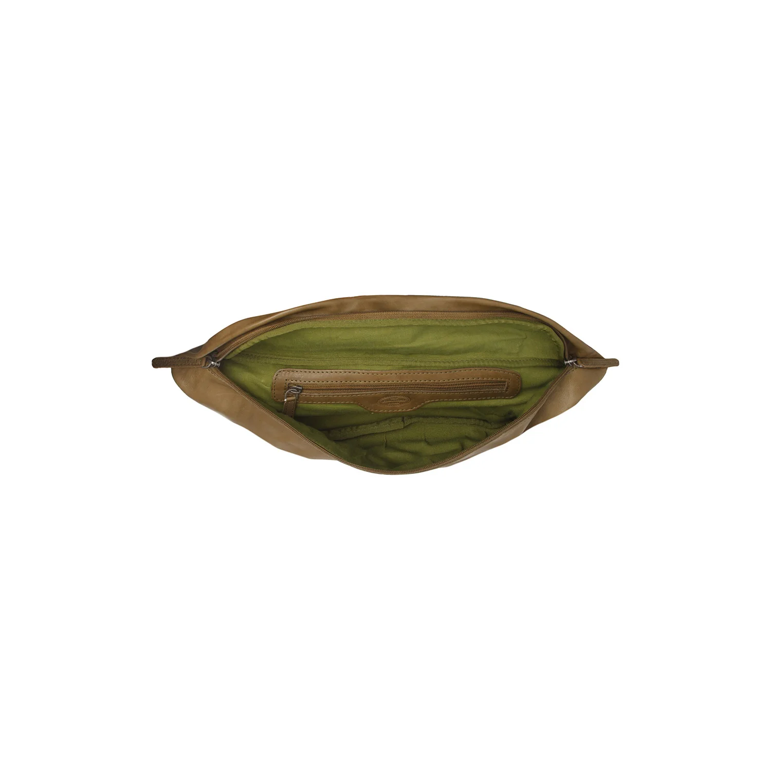 Leather Waist Pack Olive Green Kruger - Image 3