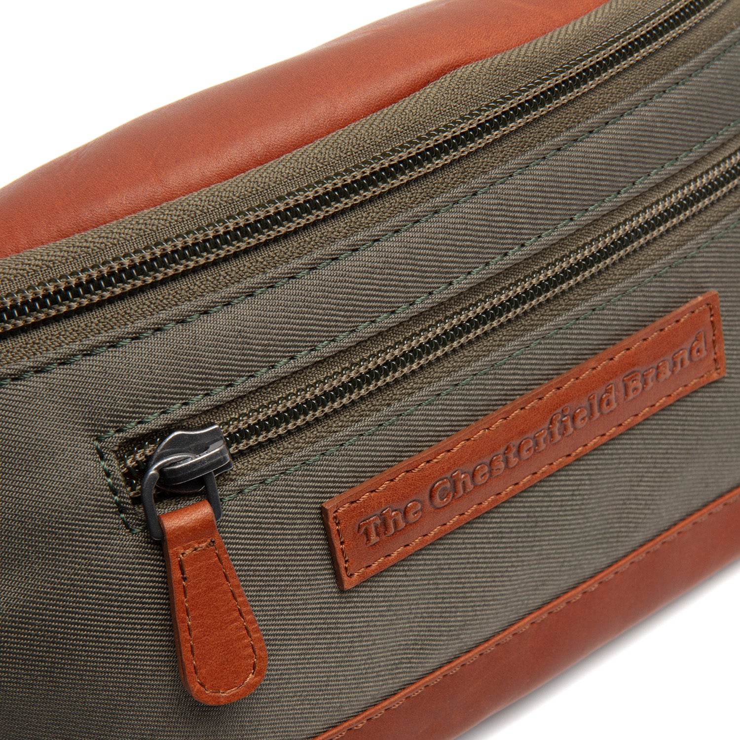 Leather Waist Pack Steel Green Velta - Image 2