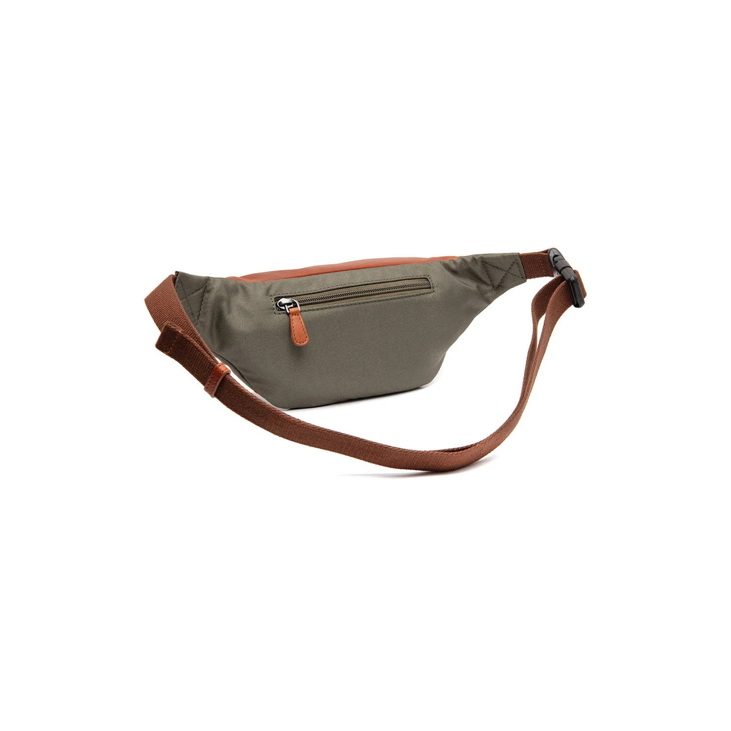 Leather Waist Pack Steel Green Velta - Image 6
