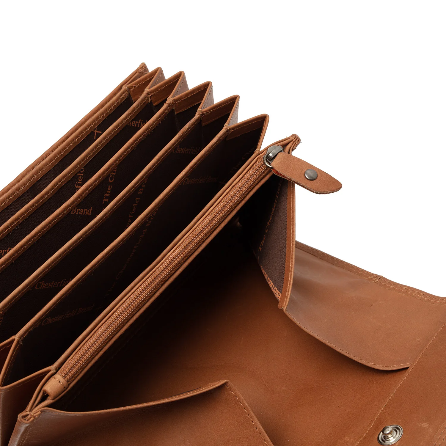 Leather Waiter Wallet Cognac Grenada - Image 5