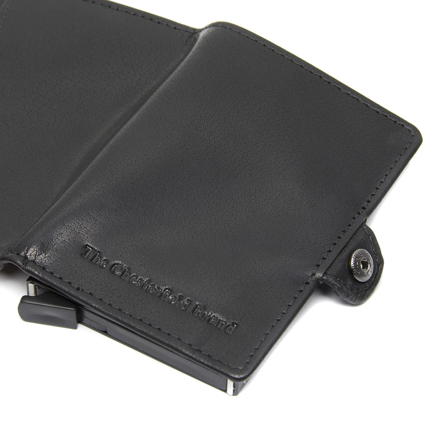 Leather Card Holder Black Albury - Image 5