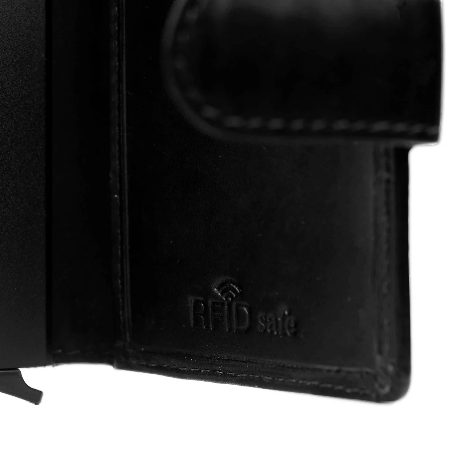 Leather Card Holder Black Loughton - Image 6