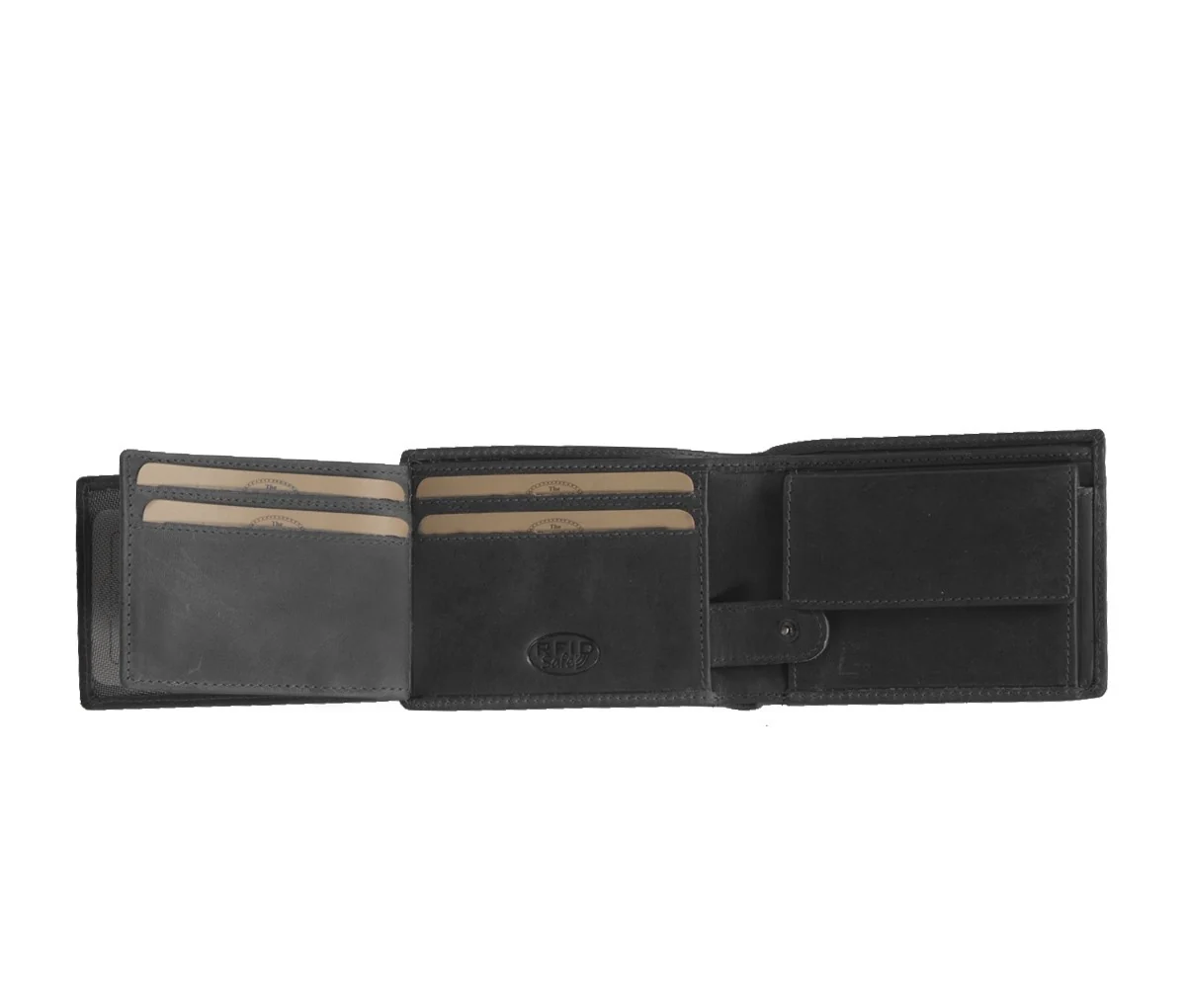 Leather Wallet Black Marvin - Image 4