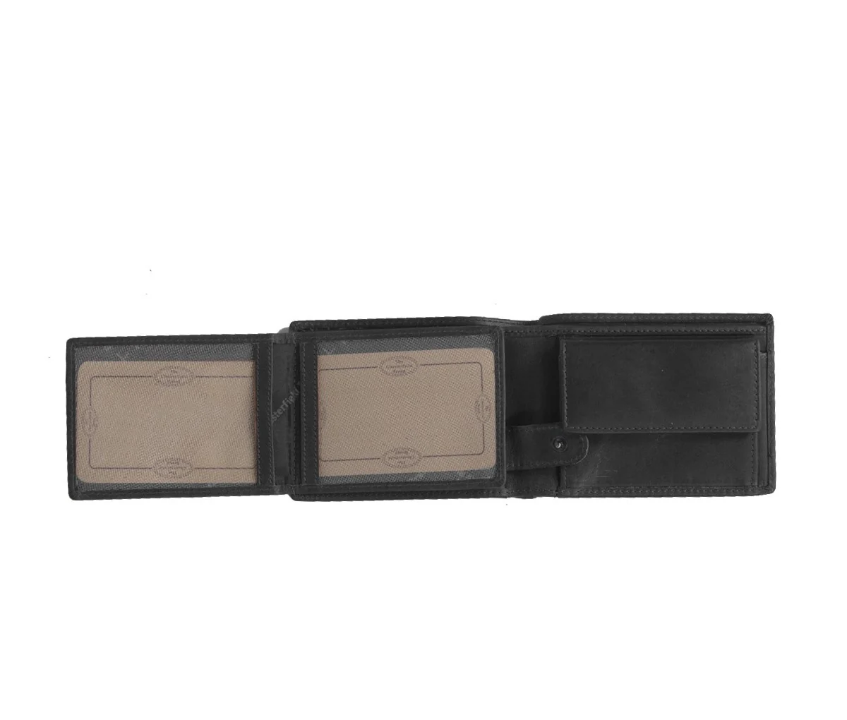 Leather Wallet Black Marvin - Image 5