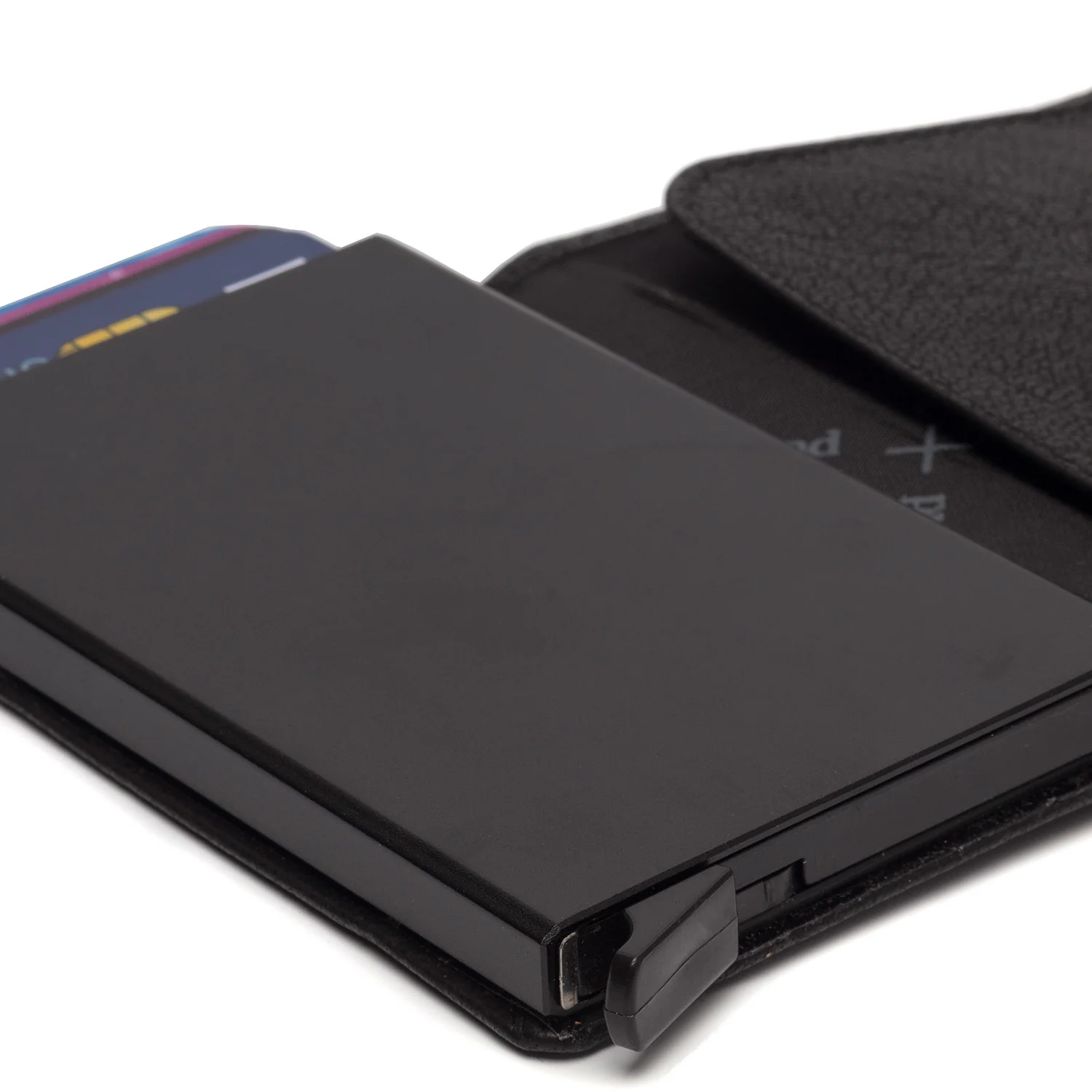 Leather Card Holder Black Paris - Image 6