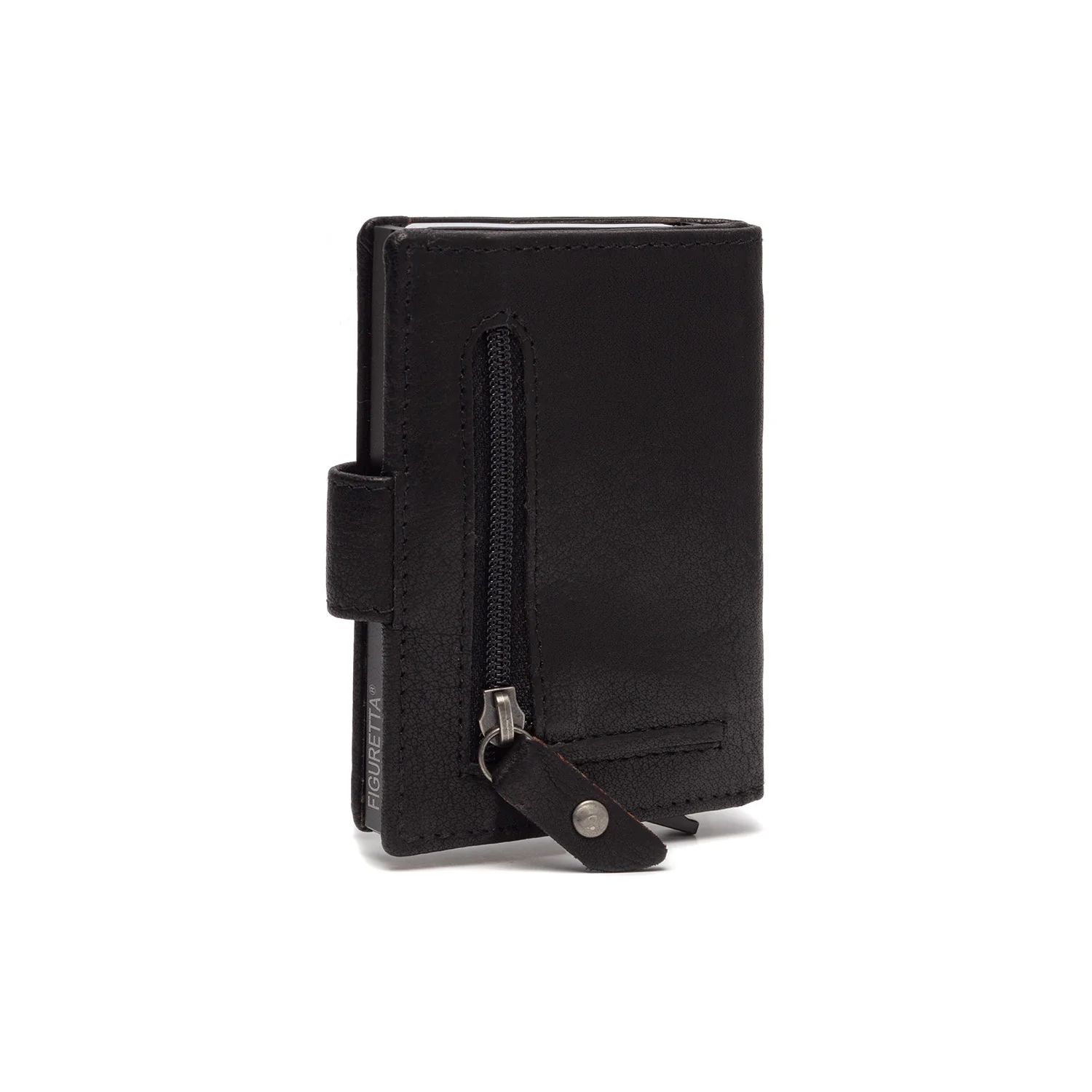 Leather Card Holder Black Prague - Image 4