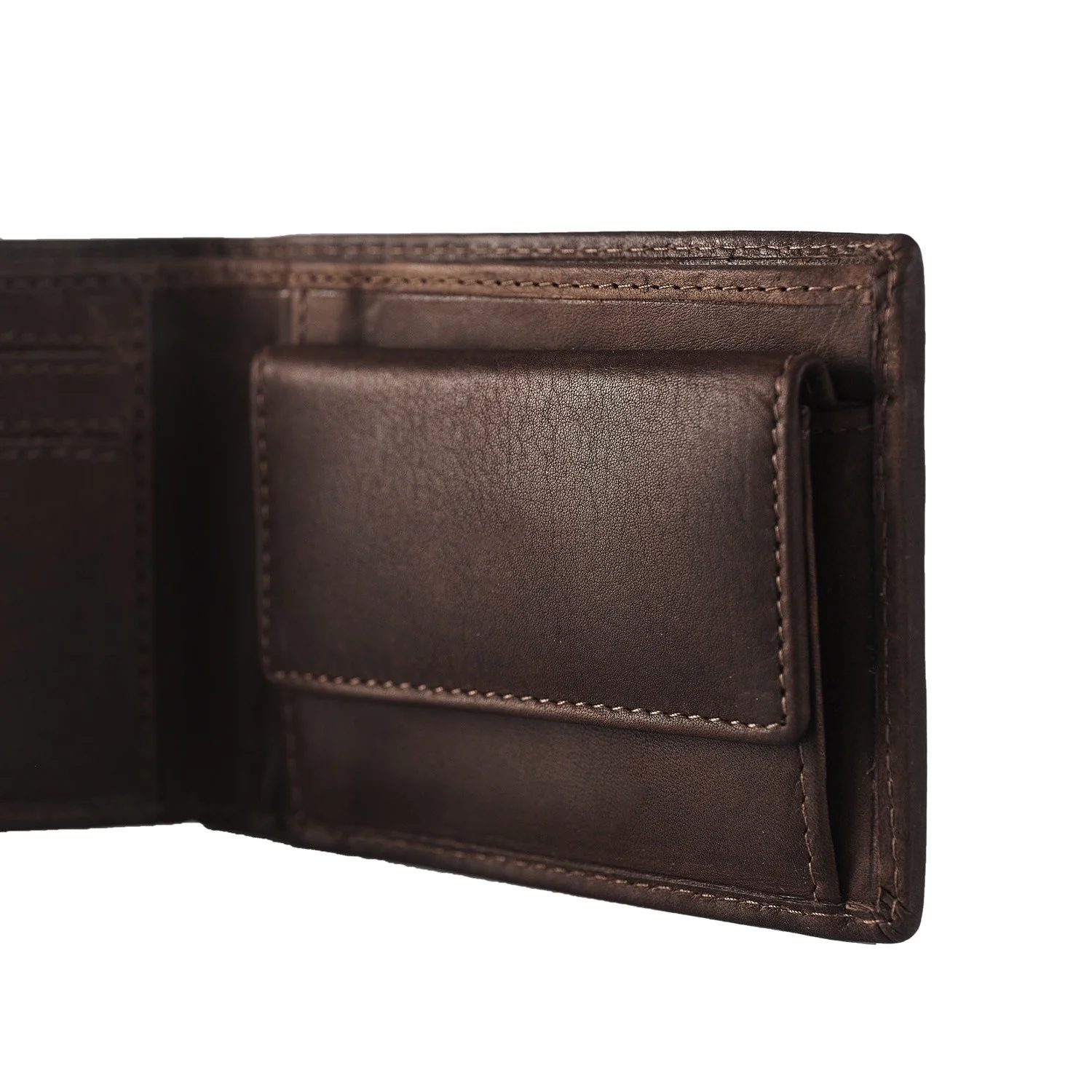 Leather Wallet Brown Enzo - Image 4