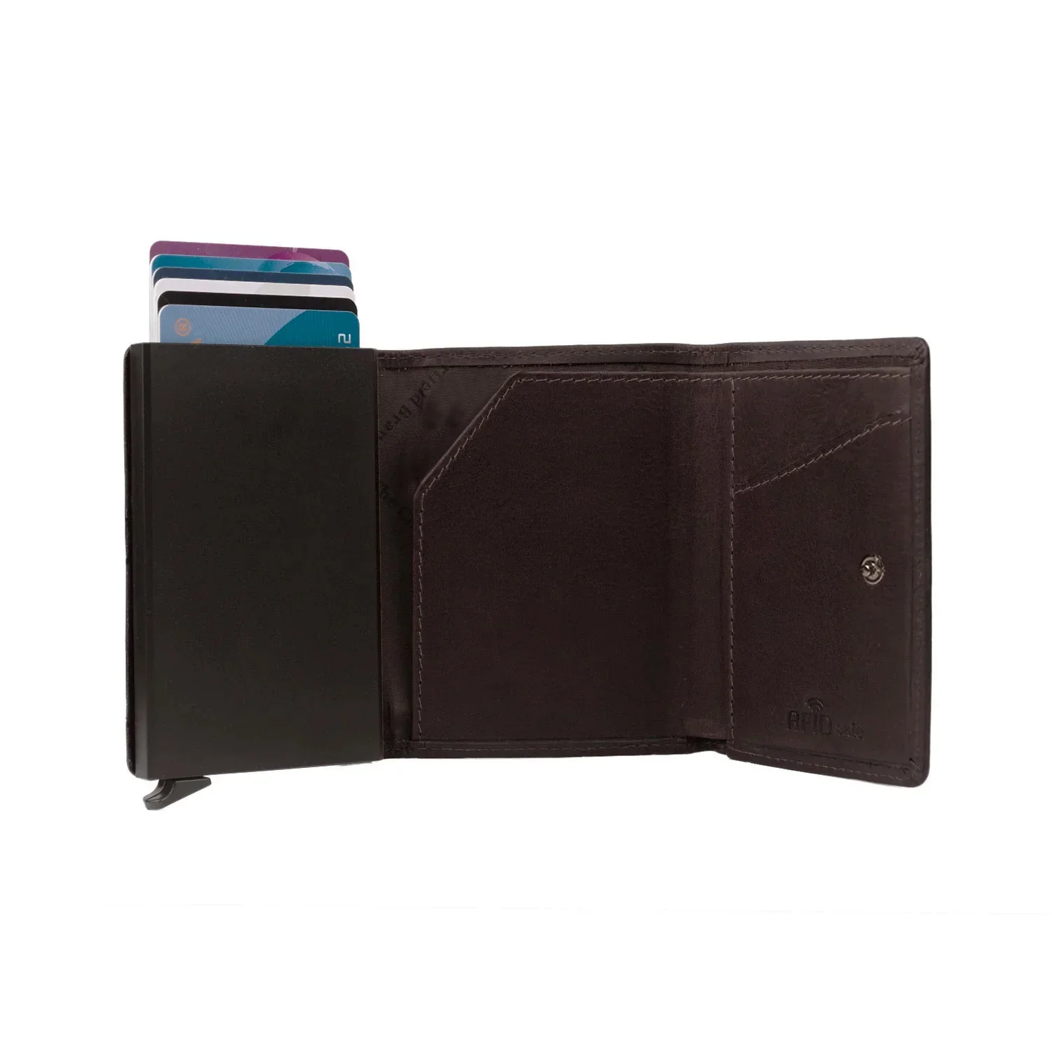 Leather Card Holder Brown Lancaster - Image 5