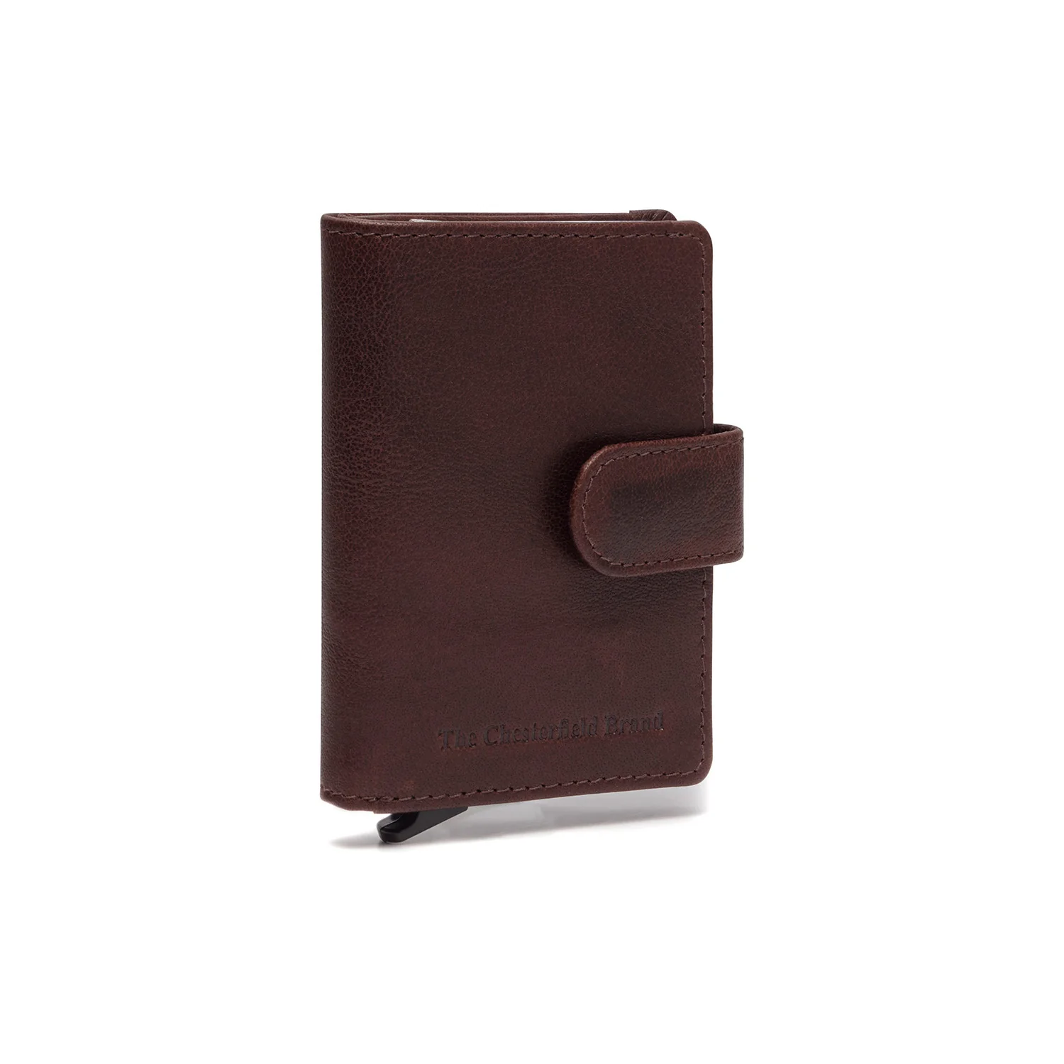 Leather Card Holder Brown Prague - Image 8