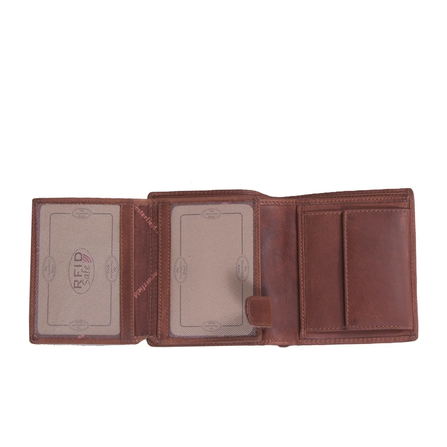 Leather Wallet Cognac Carl - Image 2