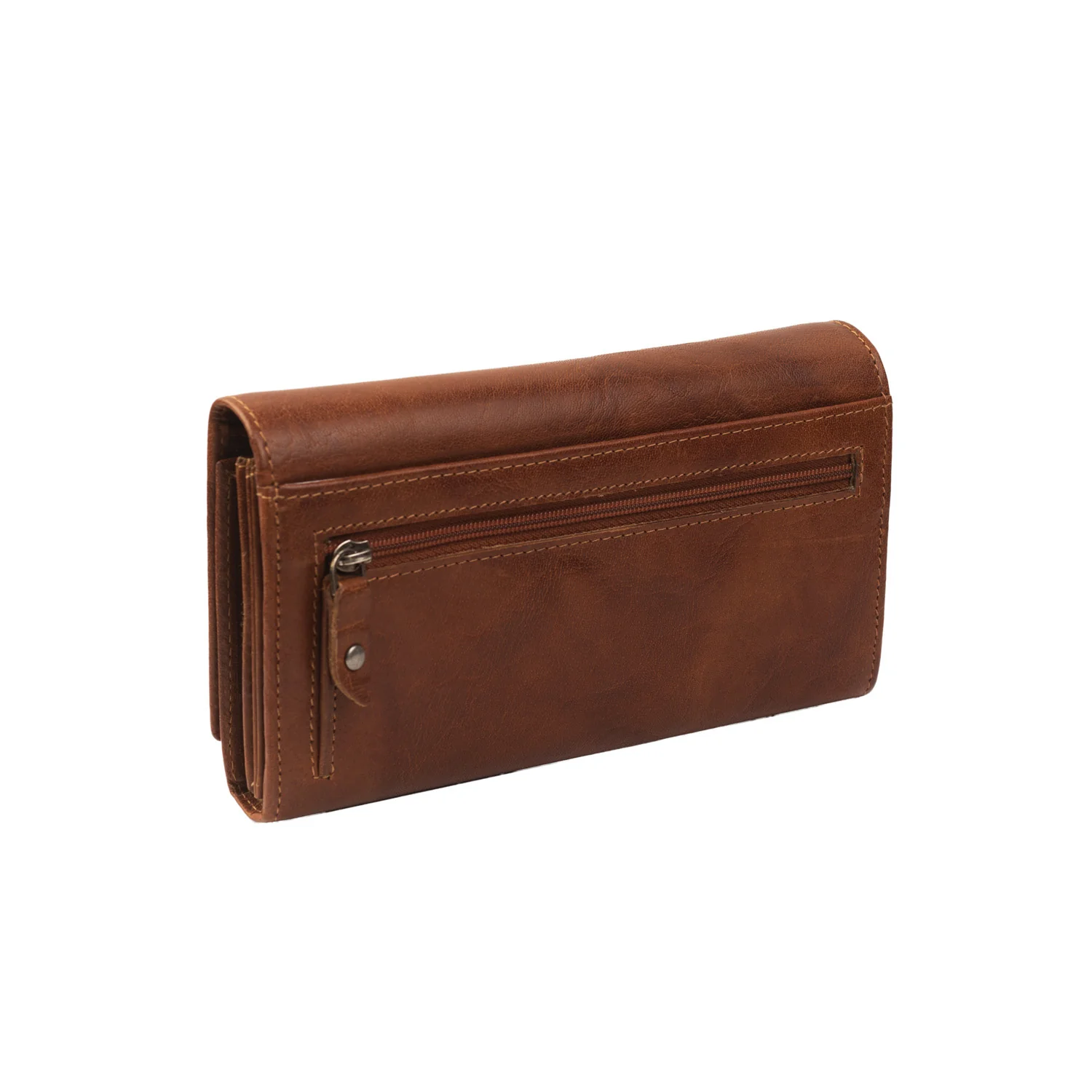 Leather Wallet Cognac Hampton - Image 4