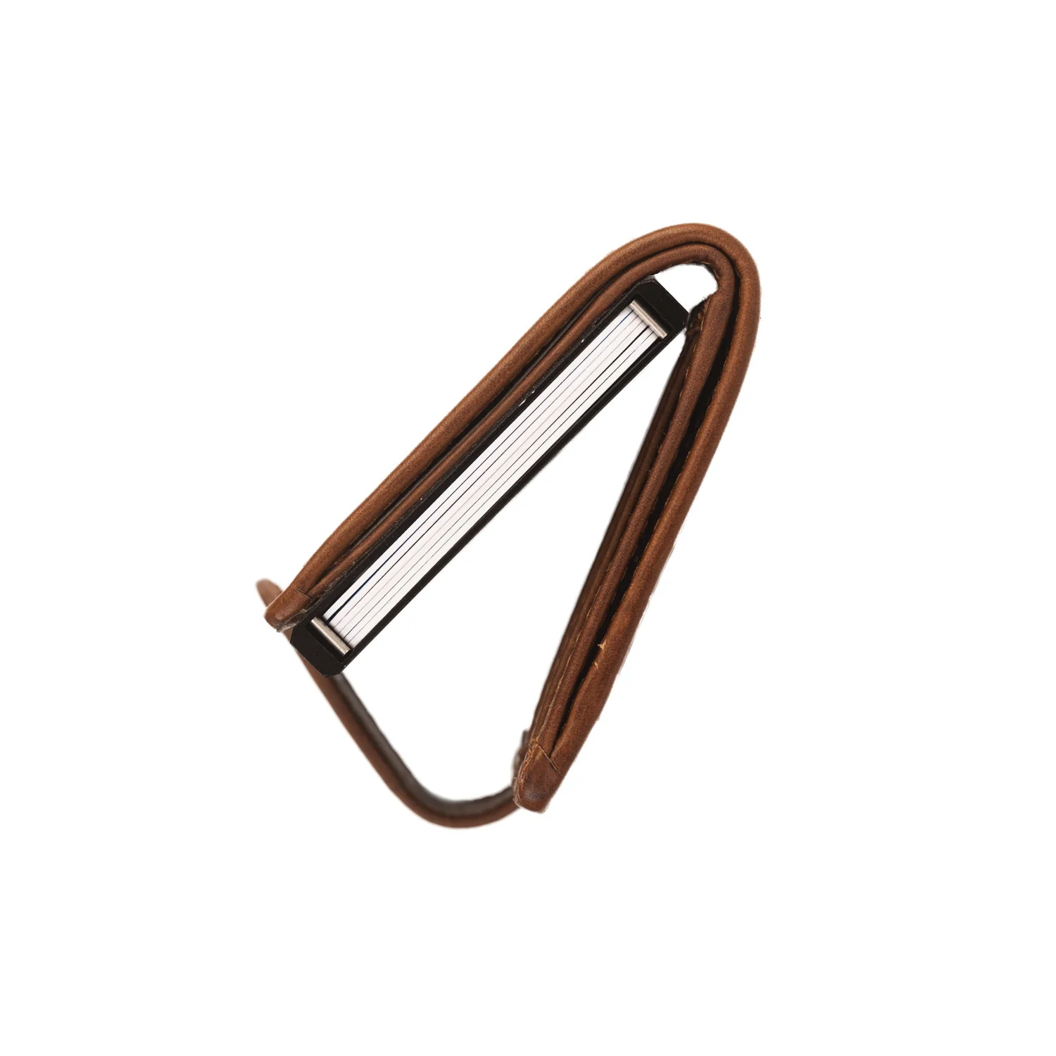 Leather Card Holder Cognac Loughton - Image 4