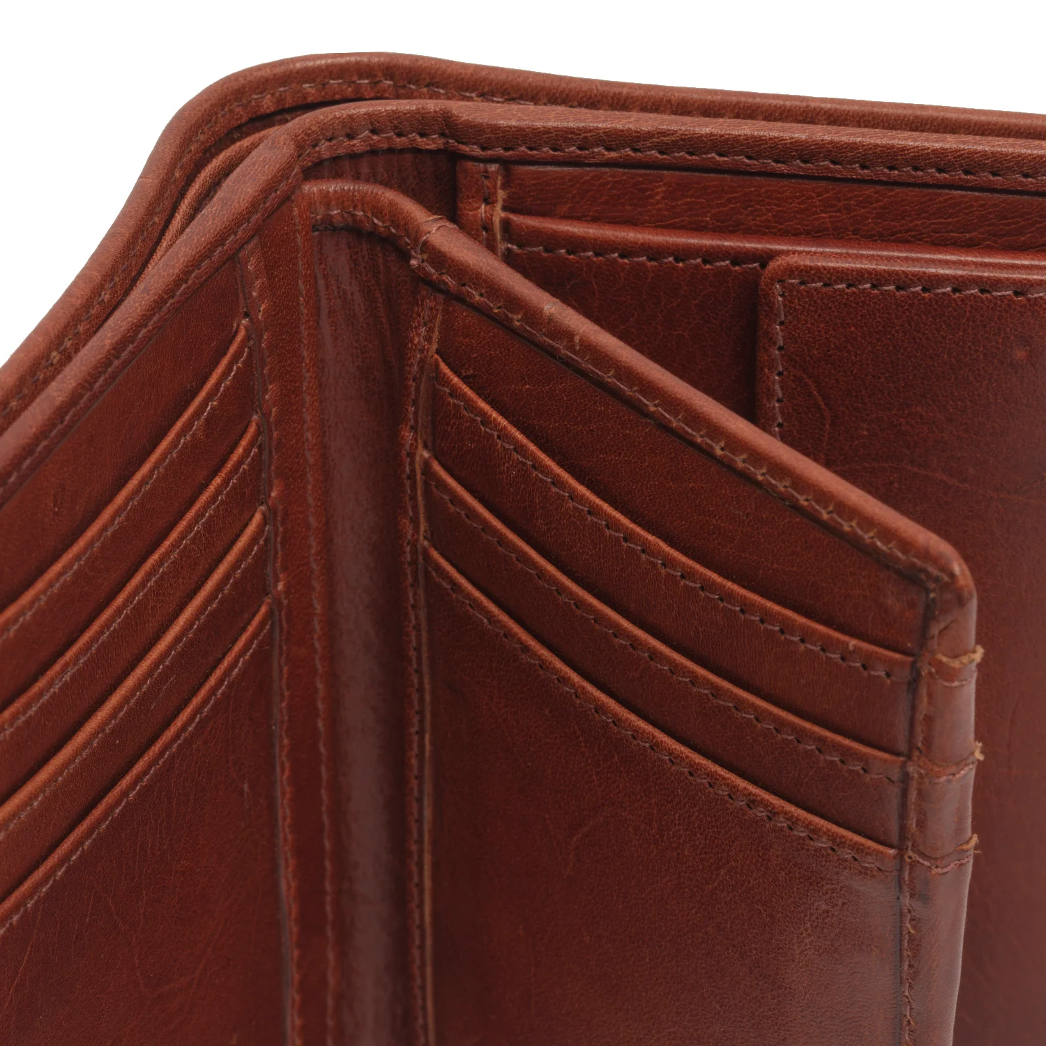 Leather Wallet Cognac Manerba - Image 3