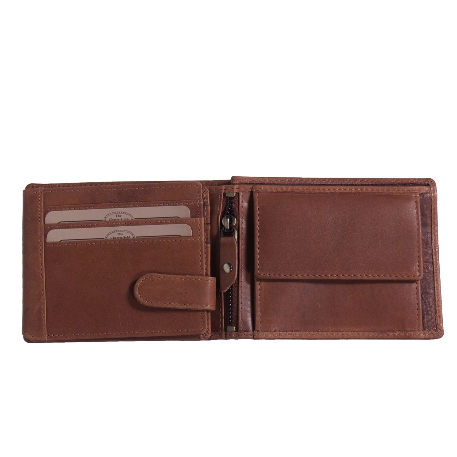 Leather Wallet Cognac Marion - Image 3