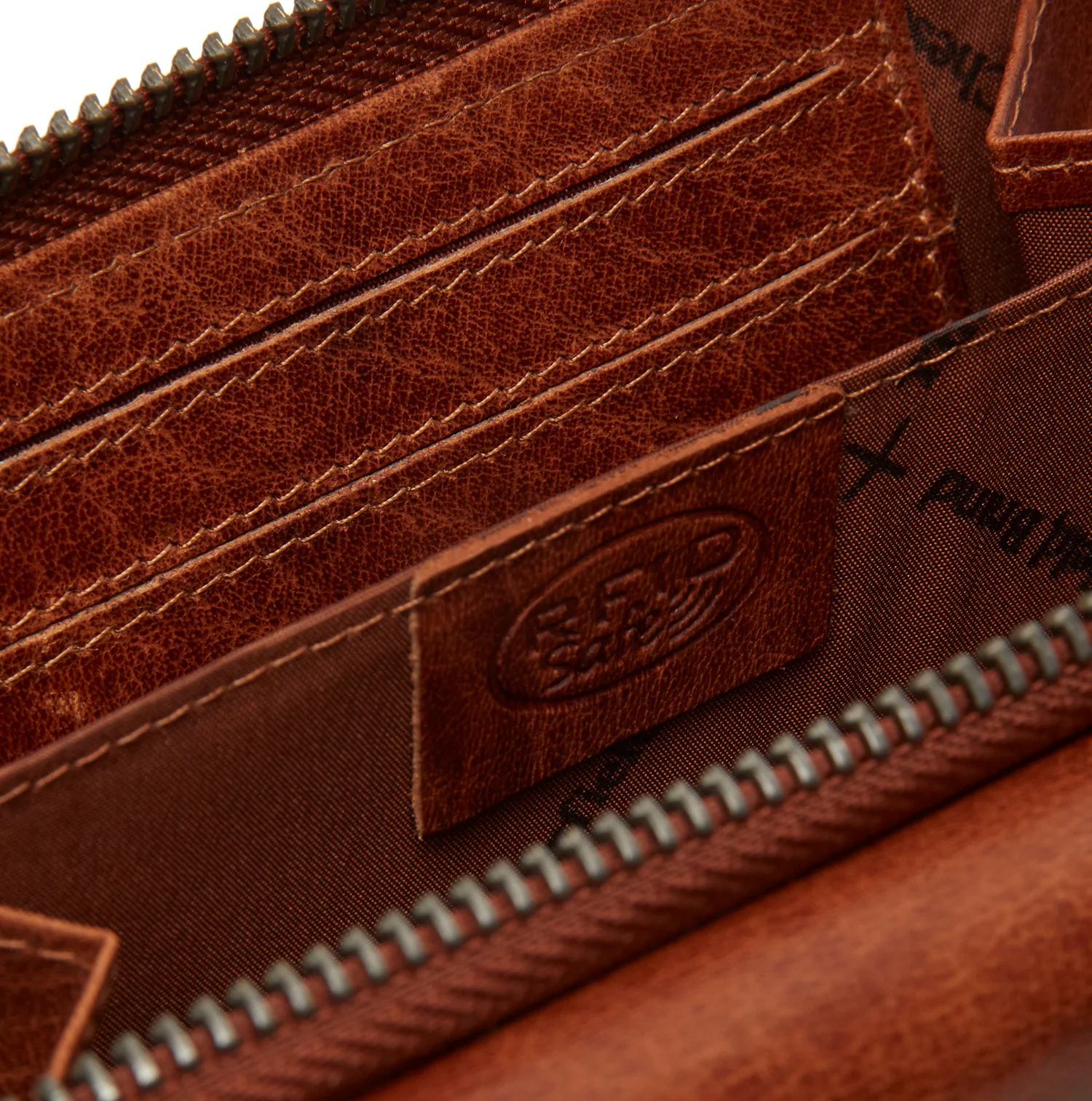 Leather Wallet Cognac Rhodos - Image 6