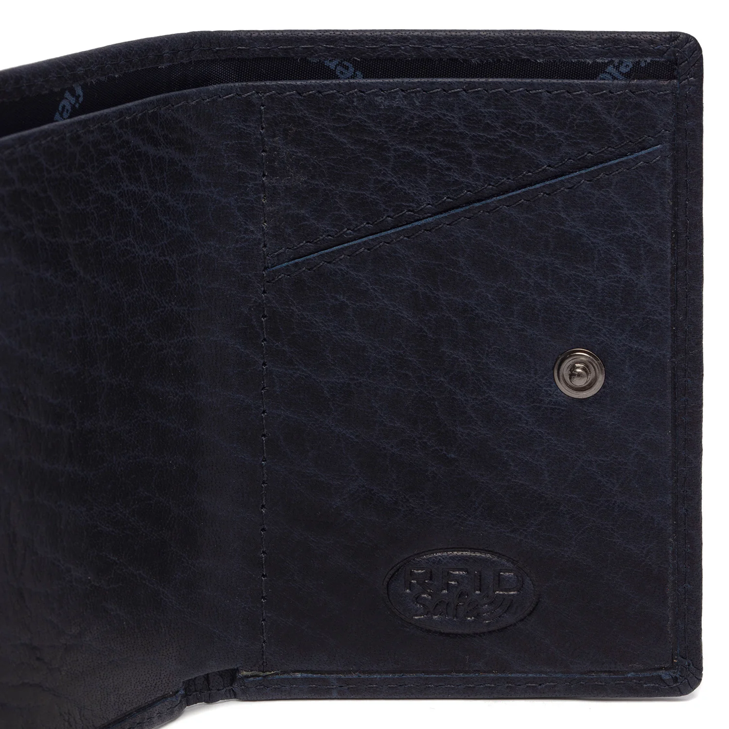 Leather Card Holder Navy Paris - Image 7