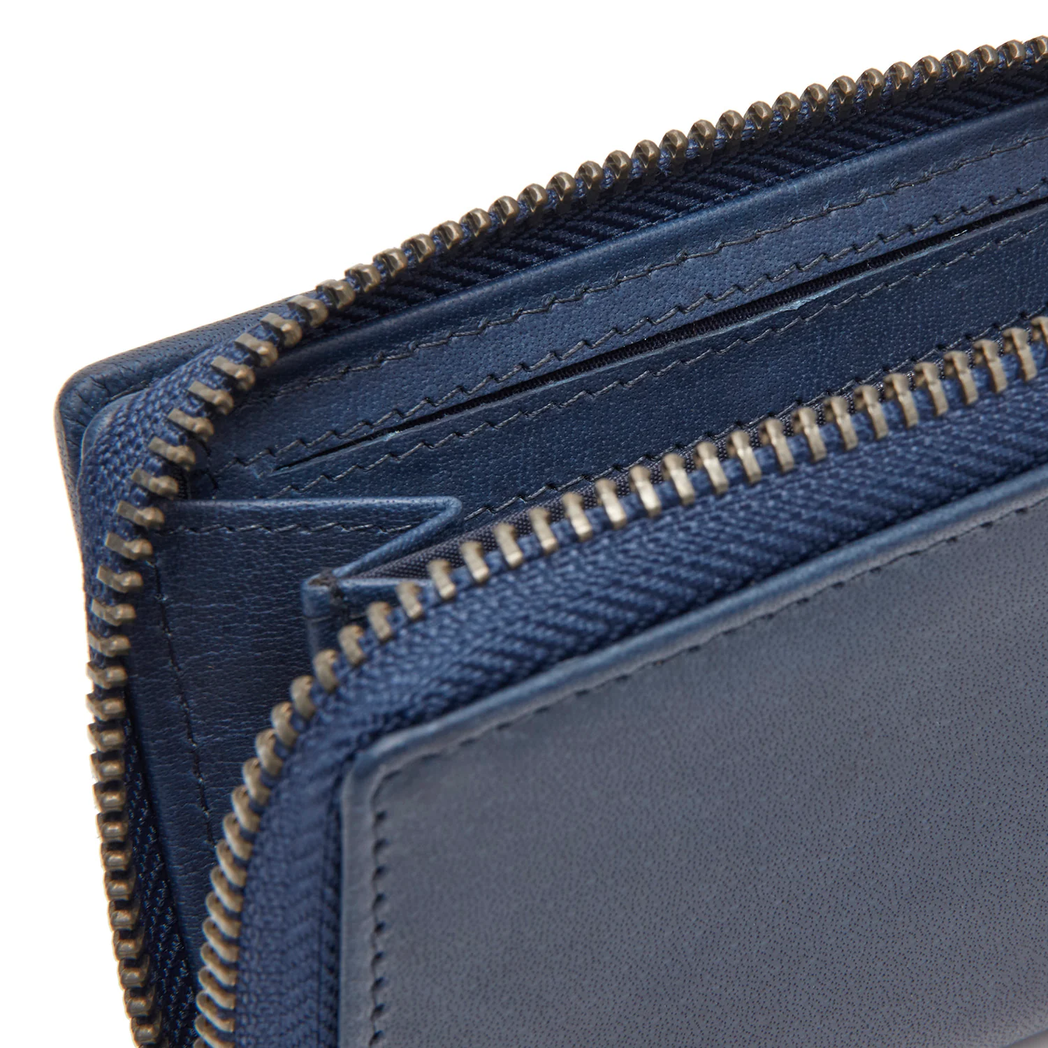Leather Wallet Navy Sionel - Image 2