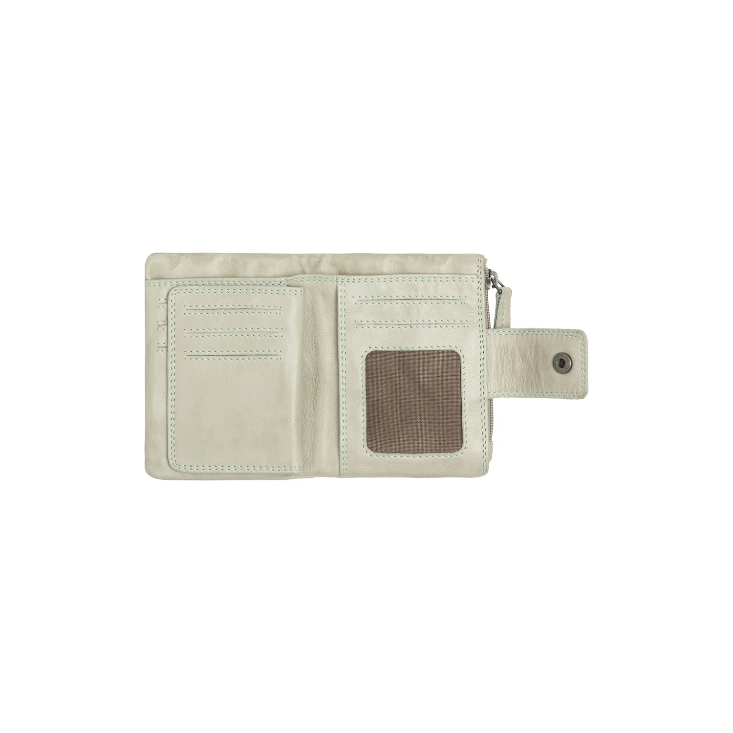 Leather Wallet Ocean Green Mavona - Image 2