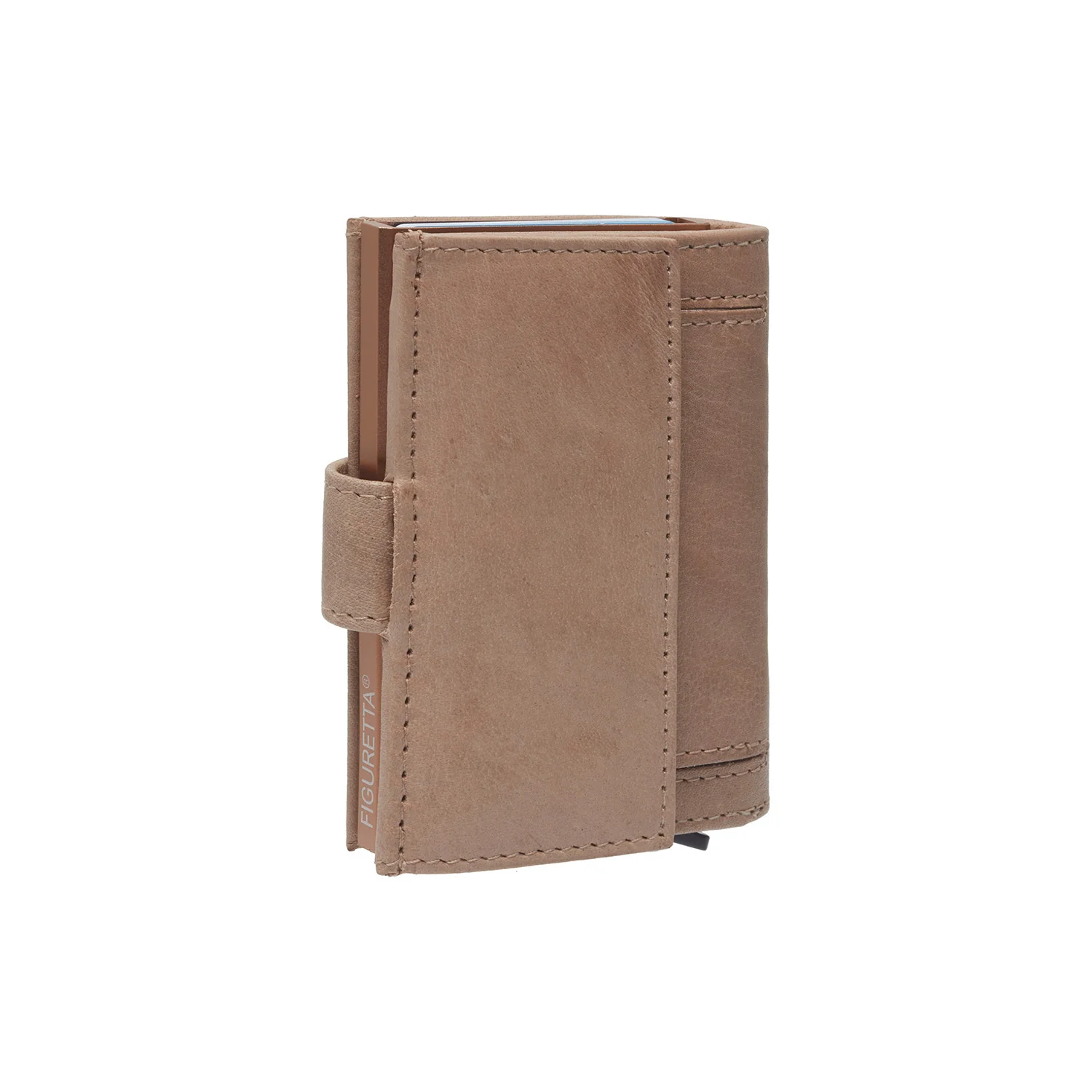 Leather Card Holder Off White Hannover - Image 4