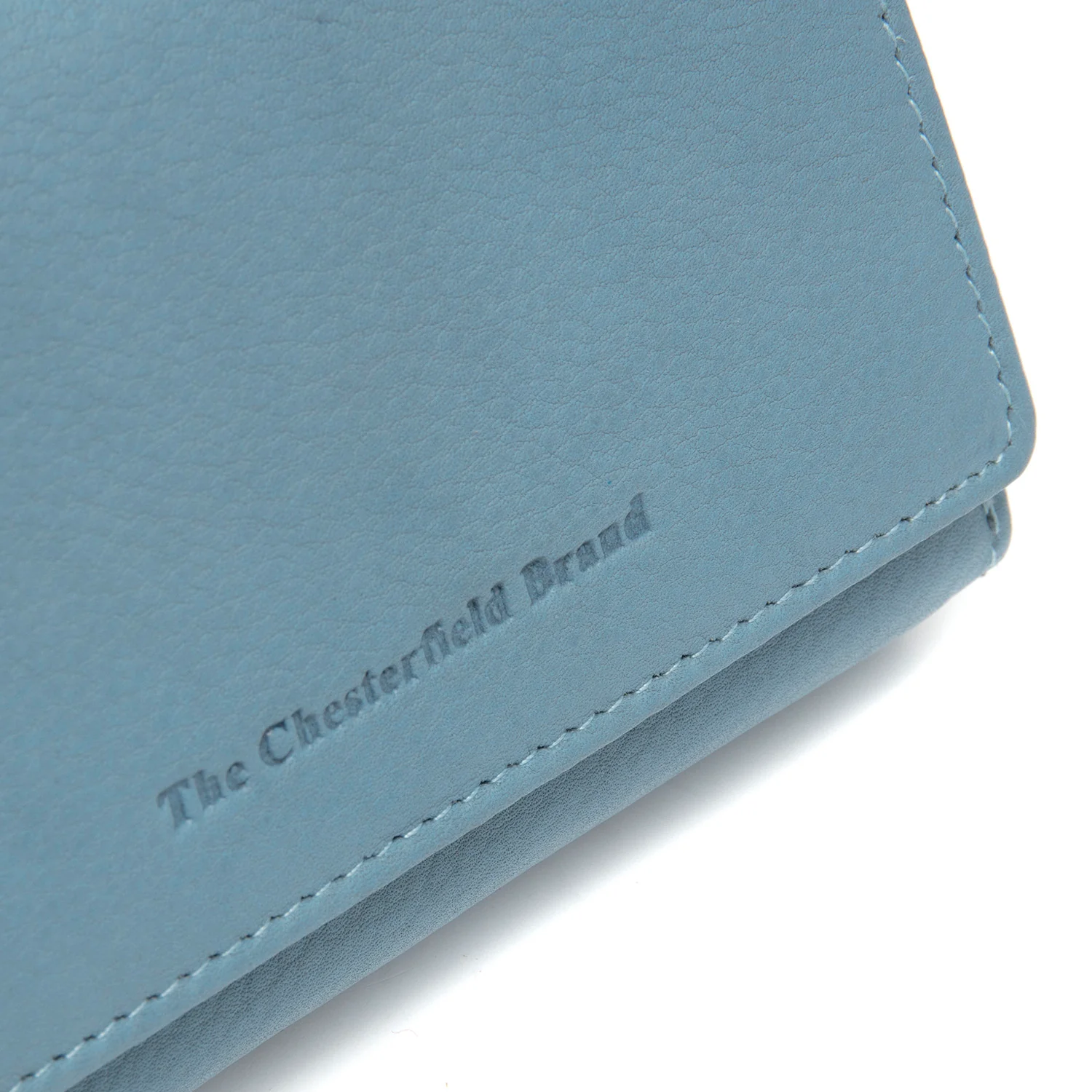 Leather Wallet Sky Blue Zelan - Image 2