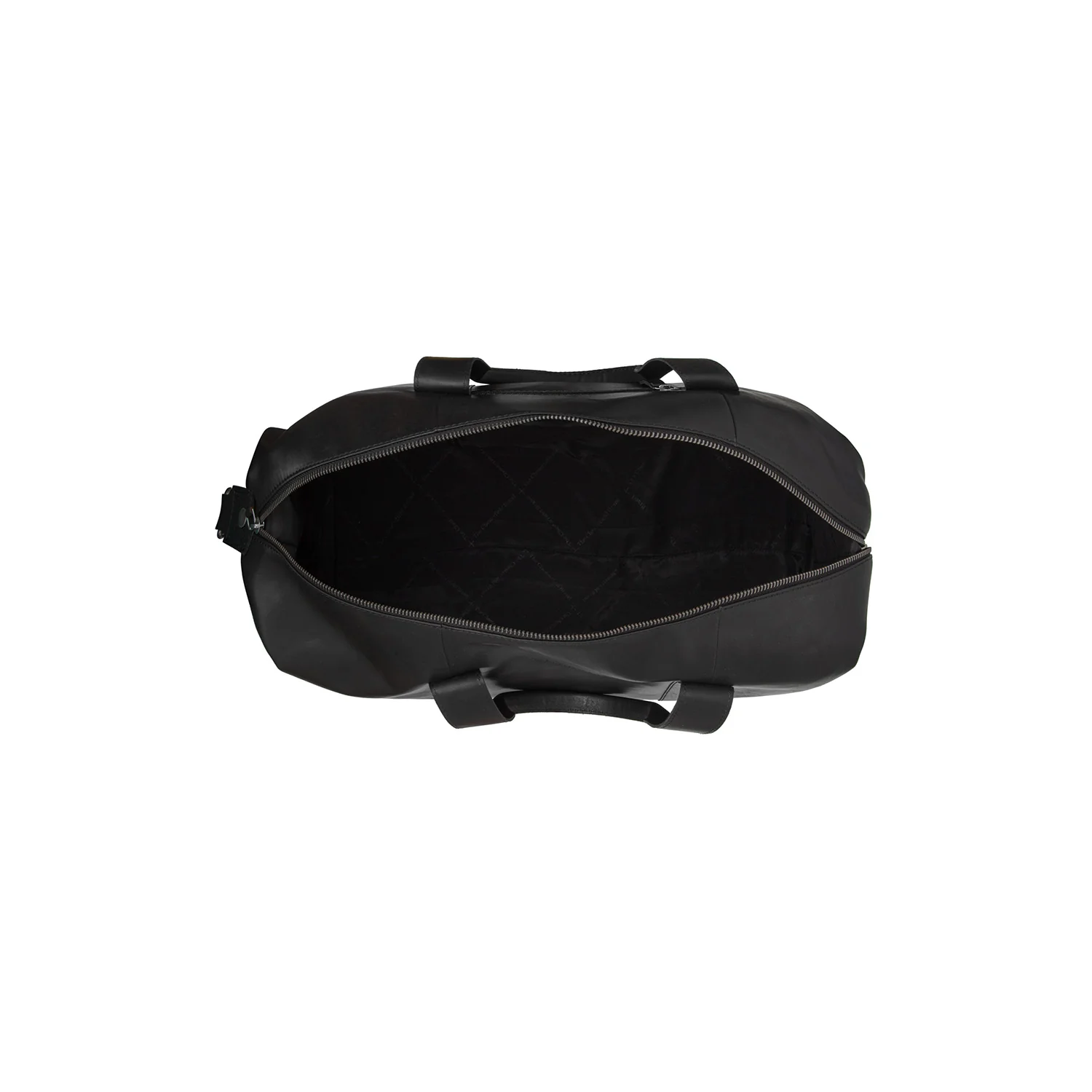 Leather Travel Bag Black Conor - Image 5