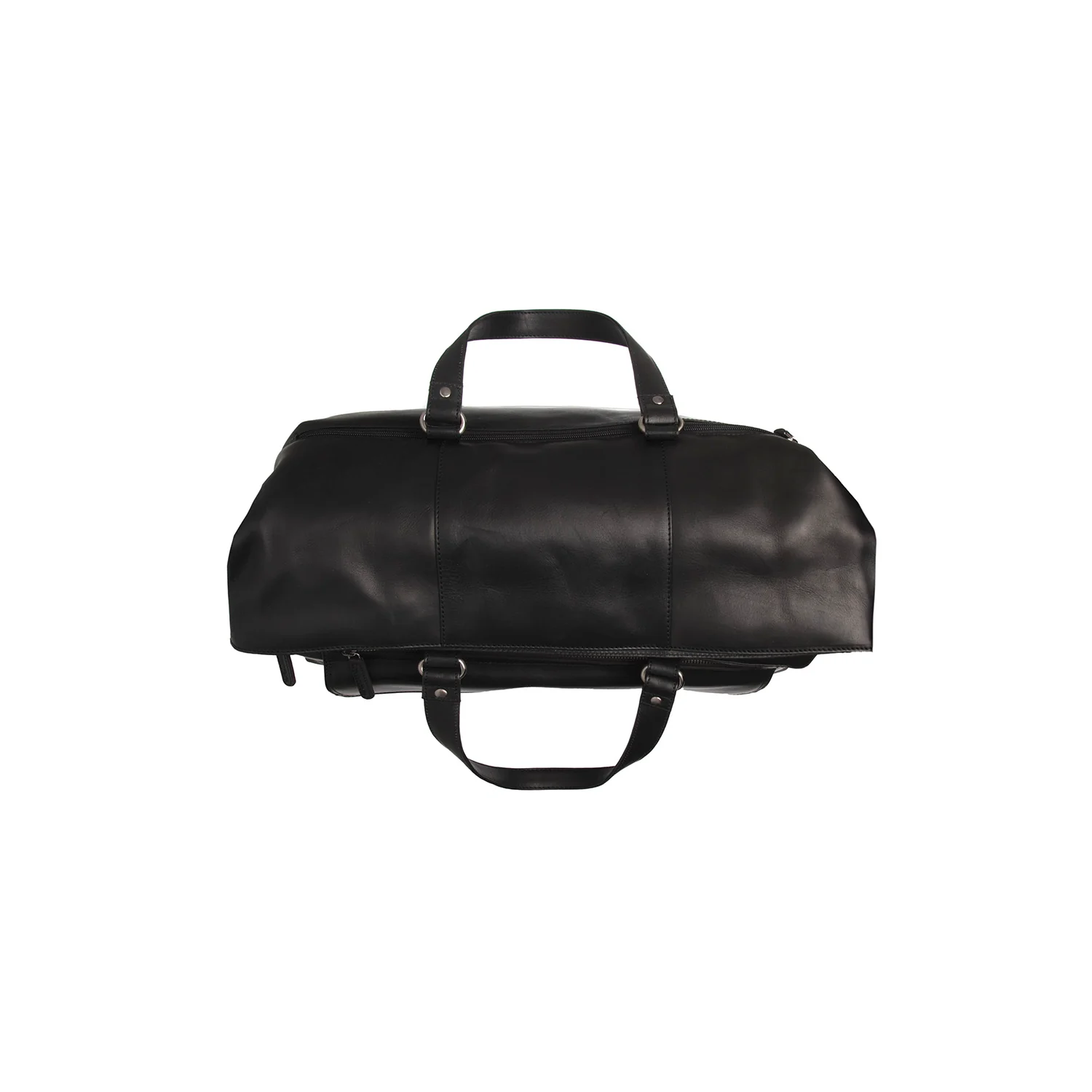 Leather Travel Bag Black Lazio - Image 3