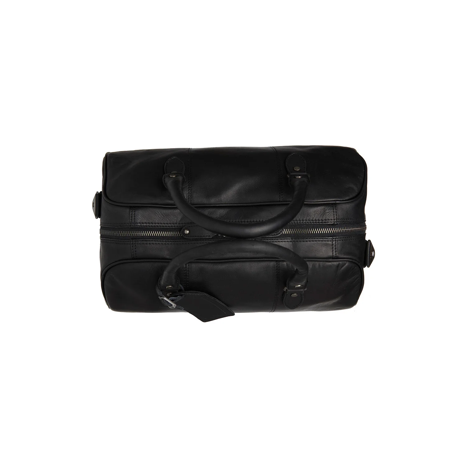 Leather Travel Bag Black Liam - Image 3