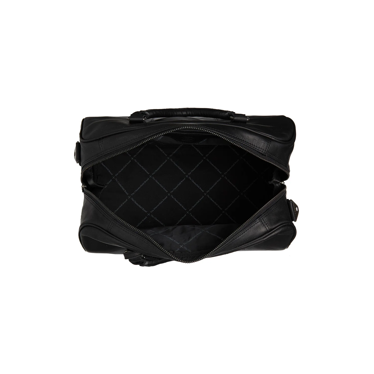 Leather Travel Bag Black Liam - Image 4
