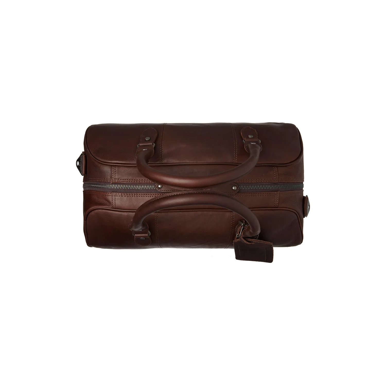 Leather Travel Bag Brown Liam - Image 6
