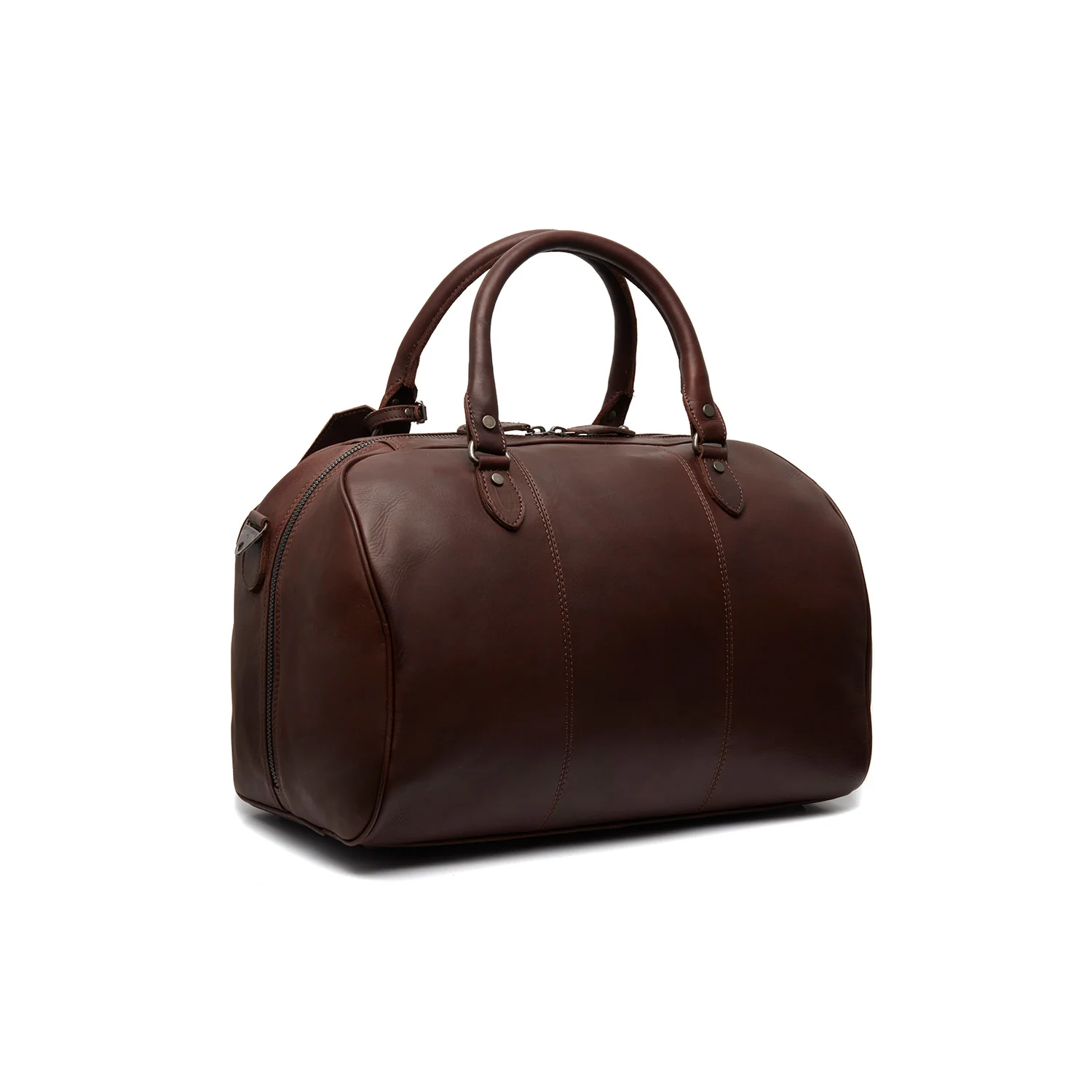 Leather Travel Bag Brown Liam - Image 8