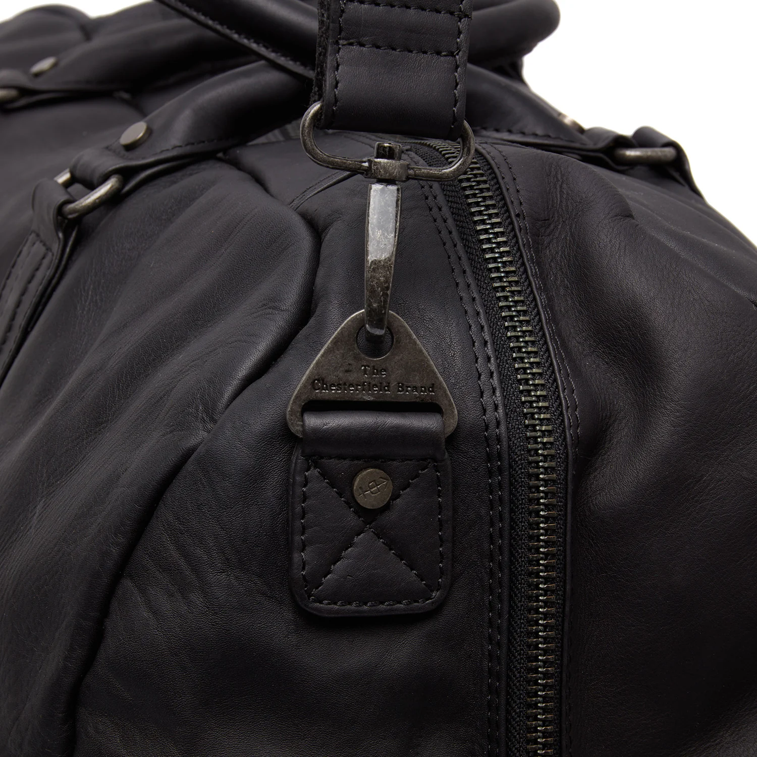 Leather Travel Bag Black Melbourne - Image 5