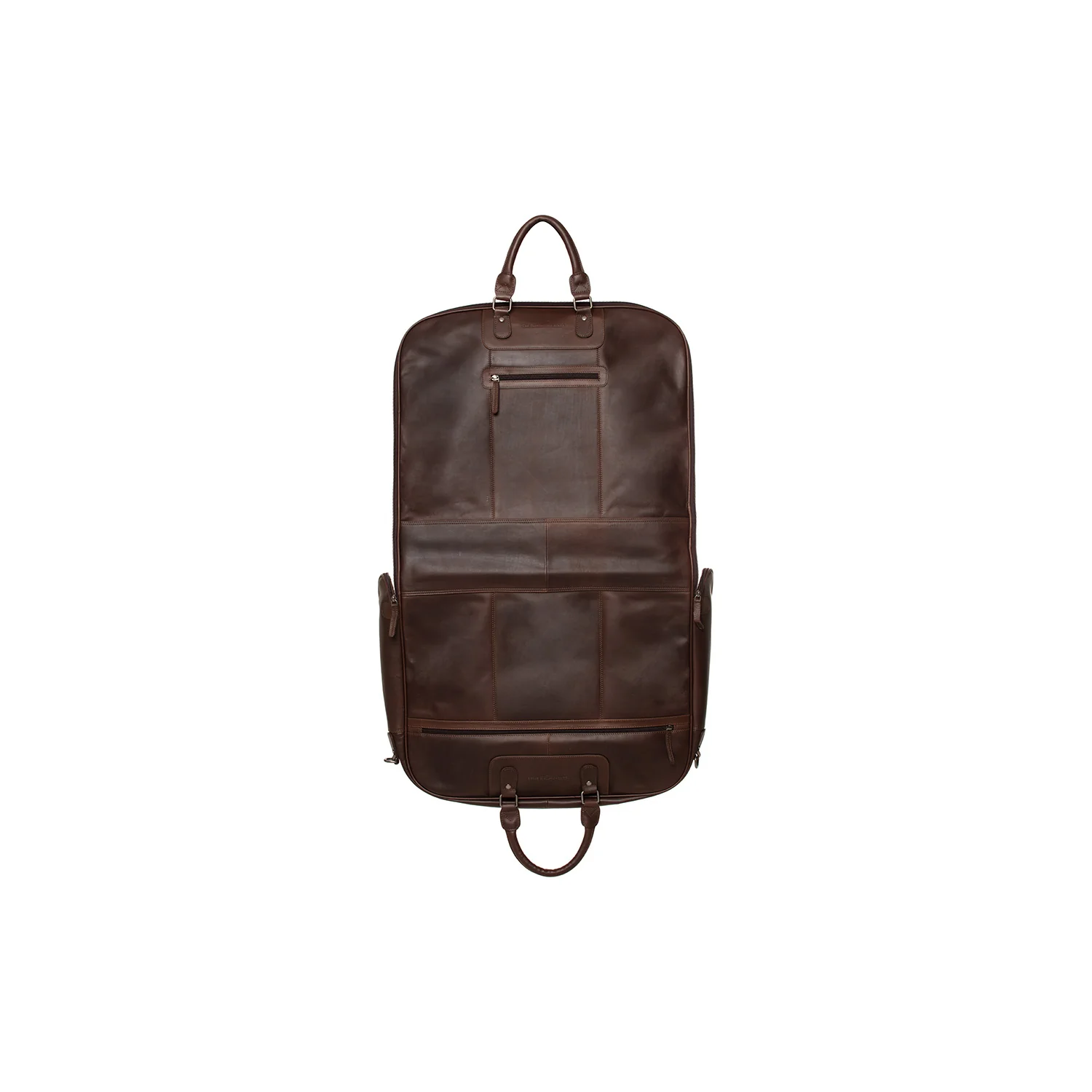 Leather Garment Bag Brown Josh - Image 3