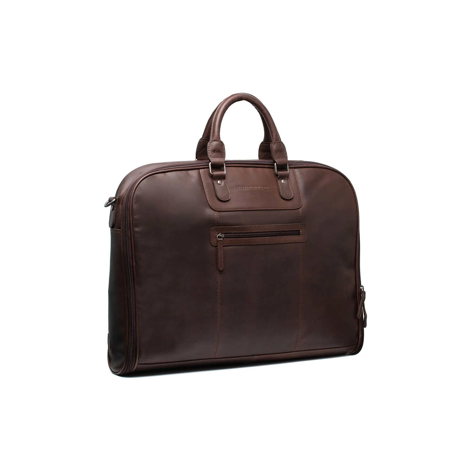 Leather Garment Bag Brown Josh - Image 7