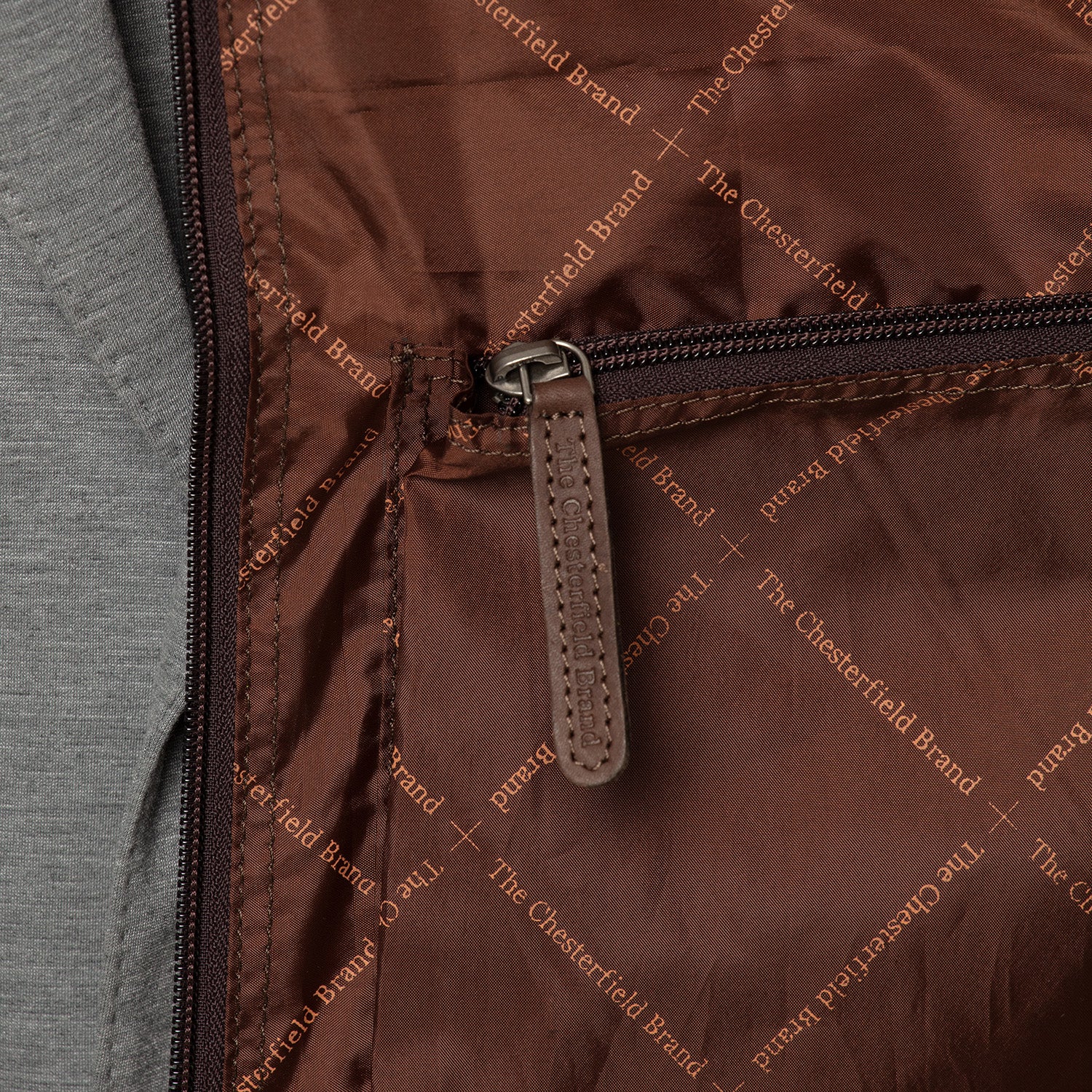 Leather Garment Bag Brown Josh - Image 8