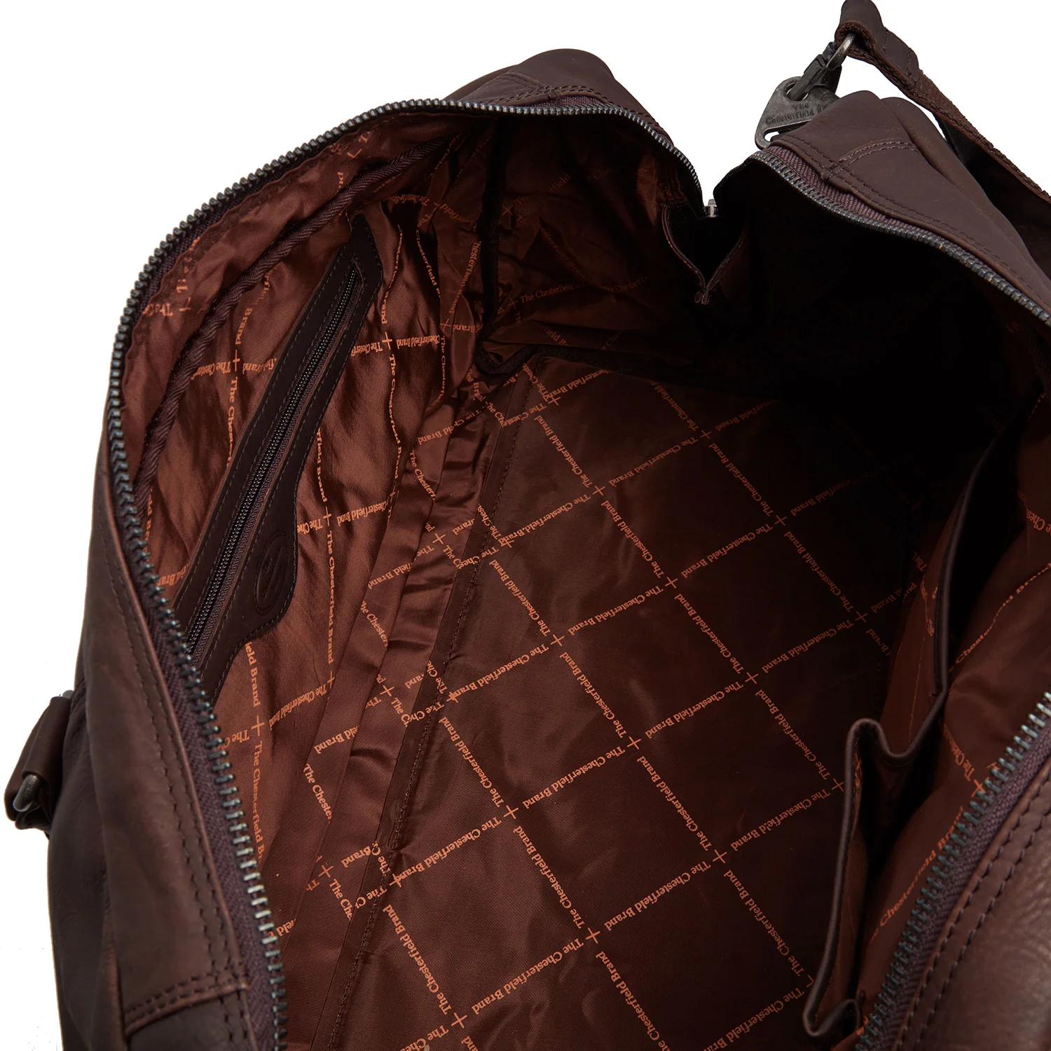 Leather Travel Bag Brown Melbourne - Image 5