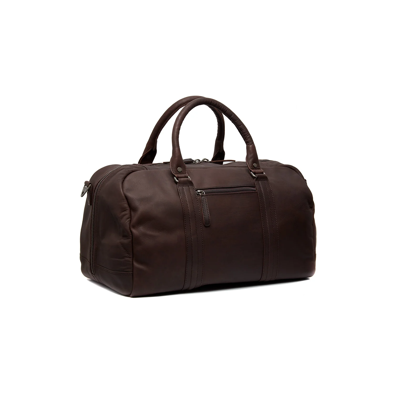 Leather Travel Bag Brown Perth - Image 6
