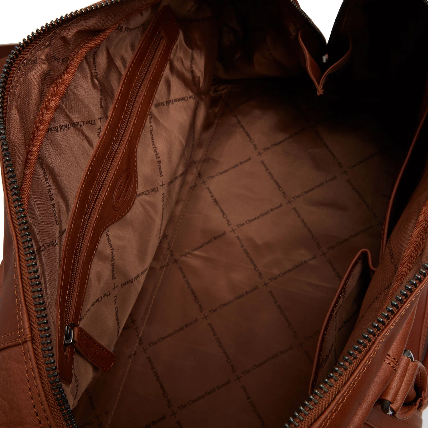 Leather Travel Bag Cognac Perth - Image 6