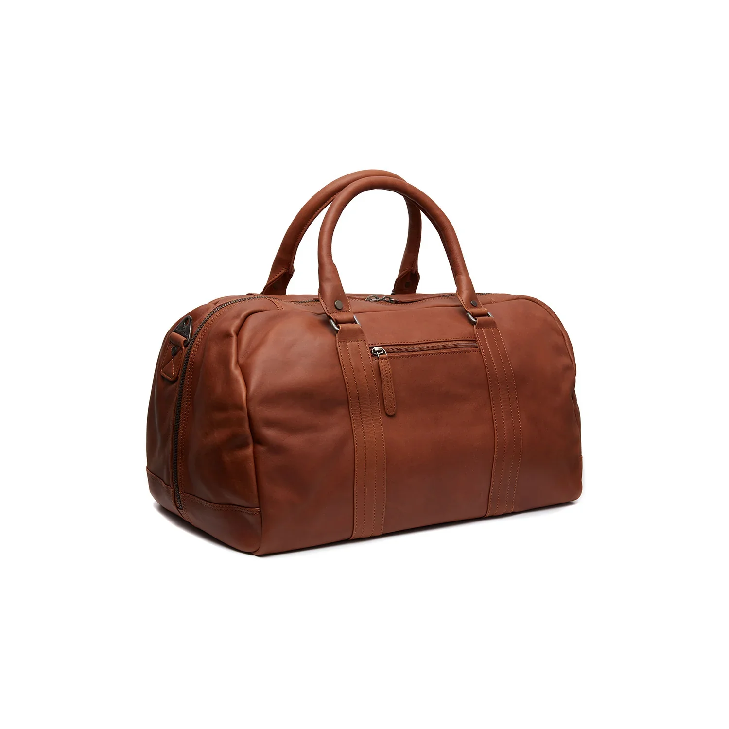 Leather Travel Bag Cognac Perth - Image 7