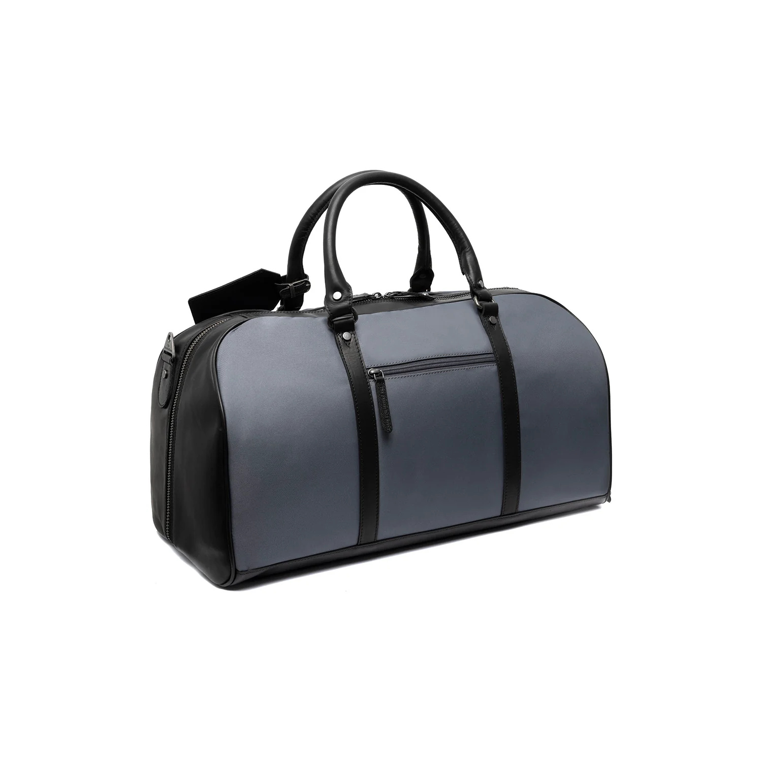 Leather Travel Bag Light Grey Tornio - Image 8