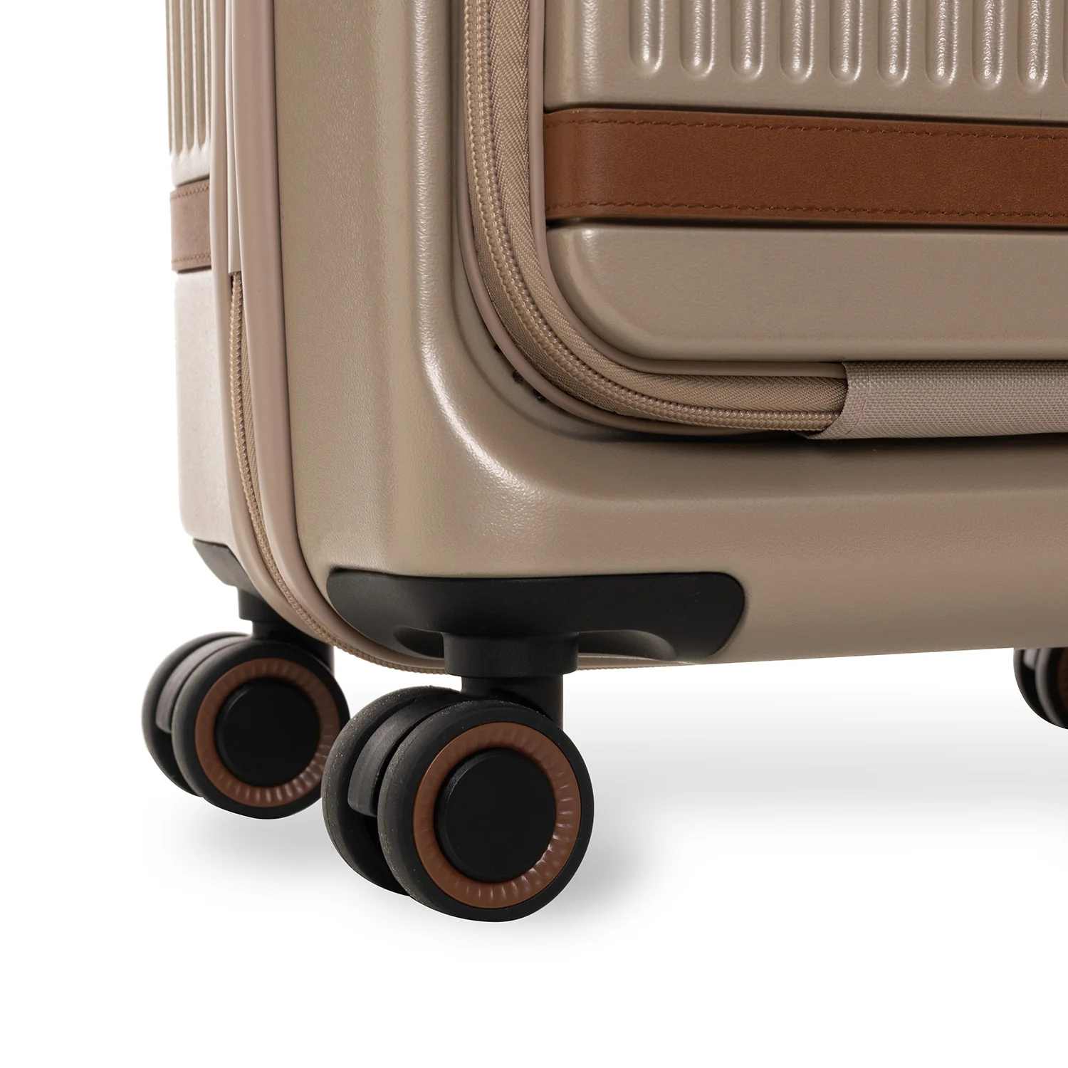 Hand Luggage Suitcase Front Pocket Champagne Zuna - Image 5
