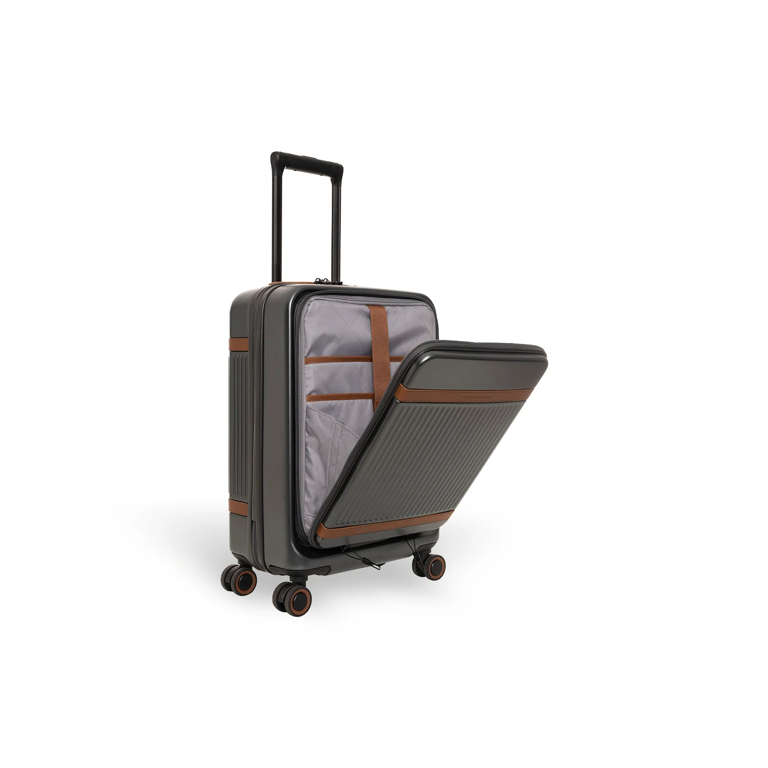 Hand Luggage Suitcase Front Pocket Urban Graphite Zuna - Image 4